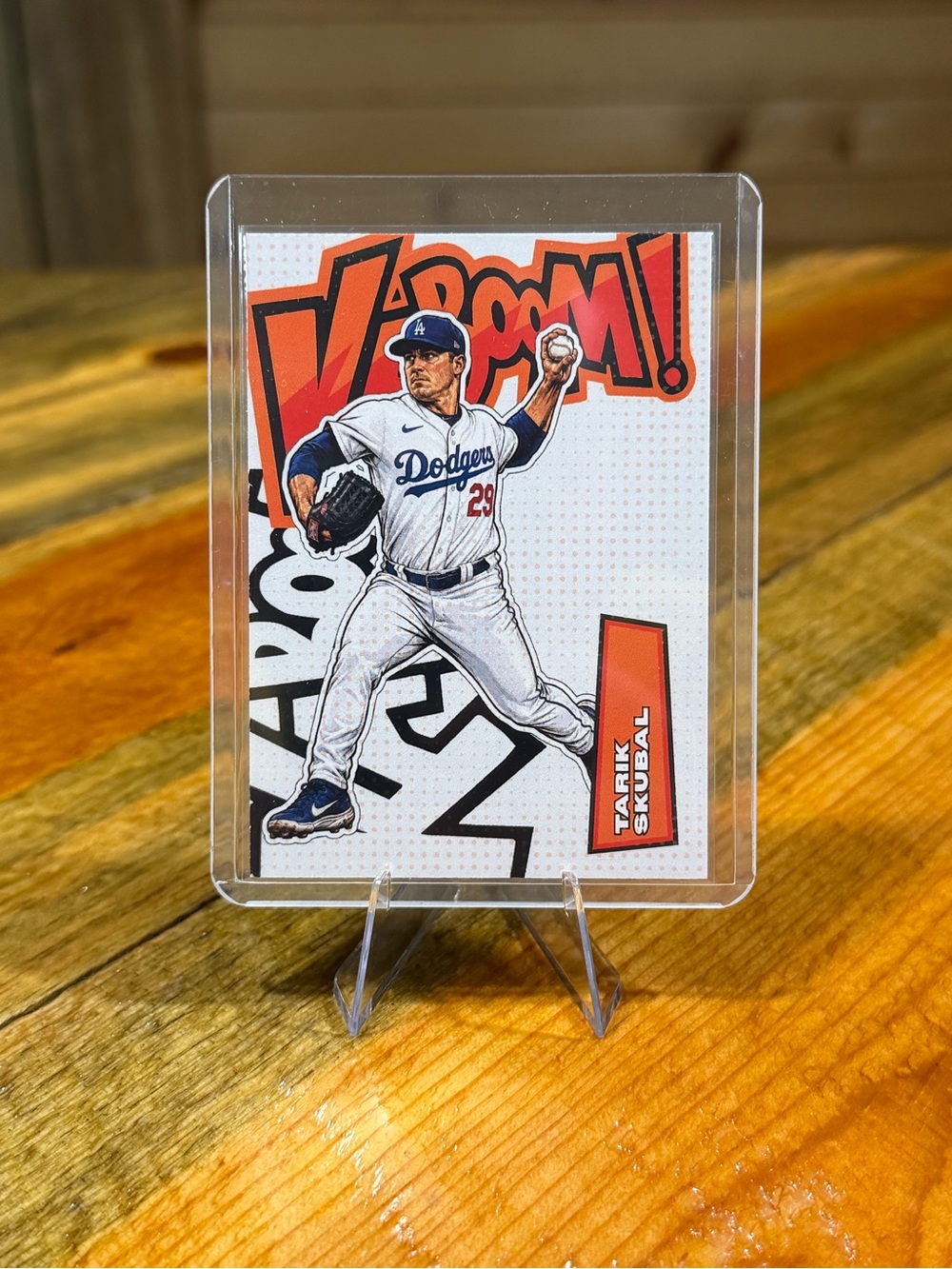 Tarik Skubal Los Angeles Dodgers Kaboom! Custom Baseball Card